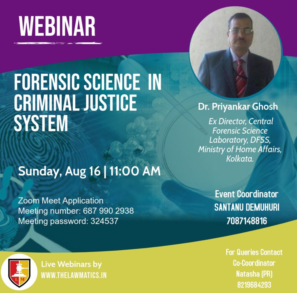 Forensic Science And The Criminal Justice System